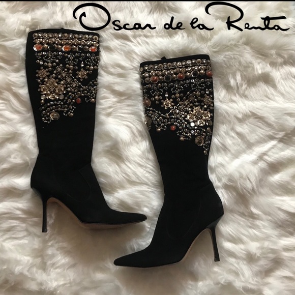 Oscar de la Renta Shoes - RARE!! Stunning Oscar De La Renta Boots